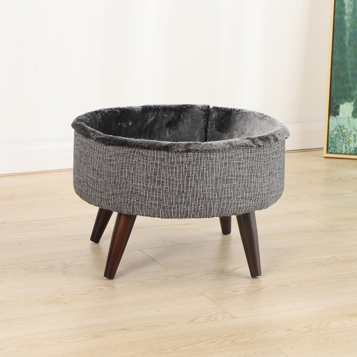 Archie & Oscar™ Heinz Round Cat Bed with Wood Leg Elevated & Reviews